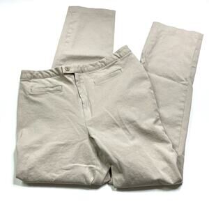 GAP Stretch Cotton Spandex Beige Straight Leg Pants Womens 14